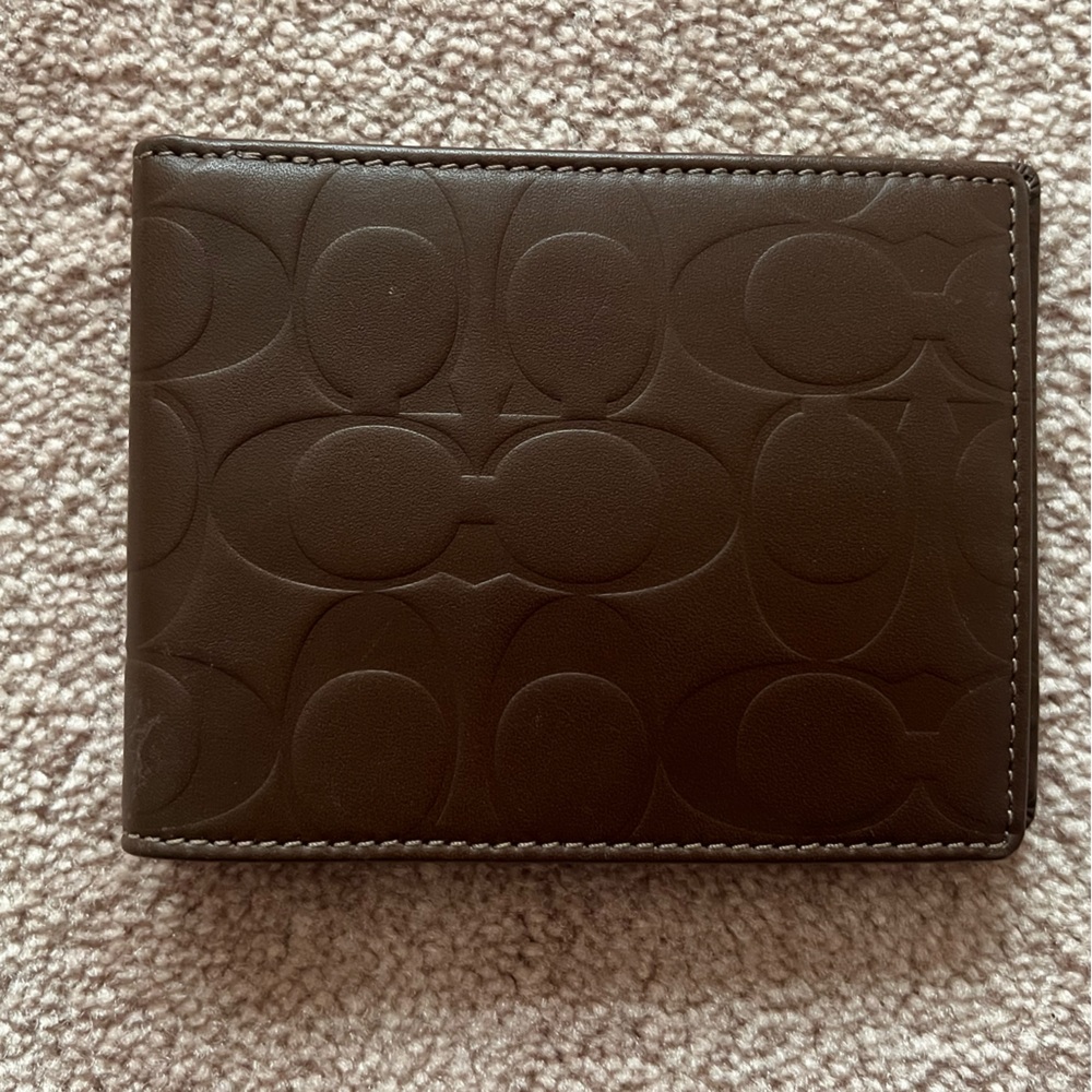 Coach *NEW* leather Wallet & *USED* Card Holder set - Picture 4 of 9